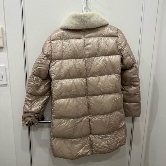 COPY - Herno Champagne Fur Puffer - Picture 10 of 14
